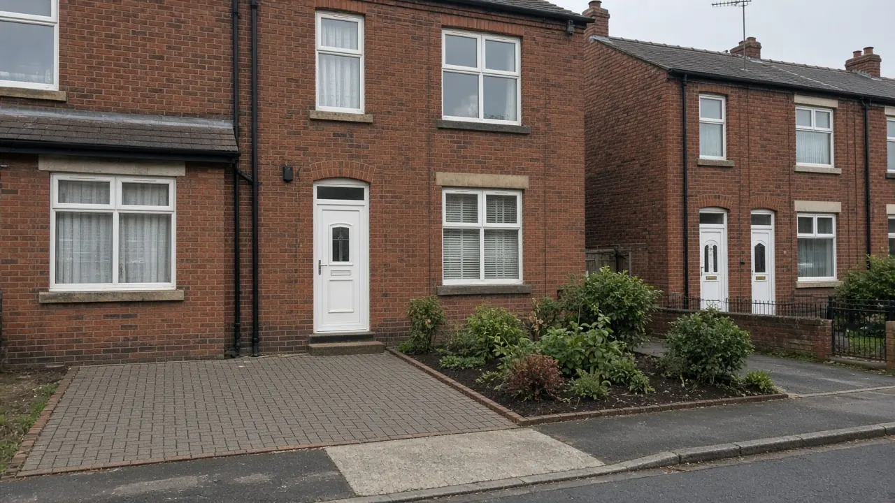 Example image: terraced house in Rift House with a new single parking space